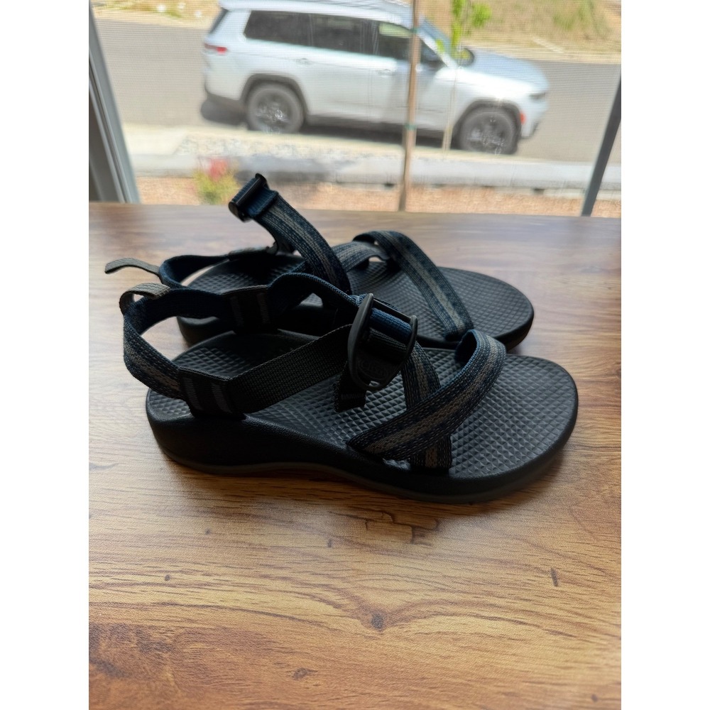 Chaco Kids Z1 Ecotread Blue Grey Patterned Sport Sandals Size 3 Big‎ Kid